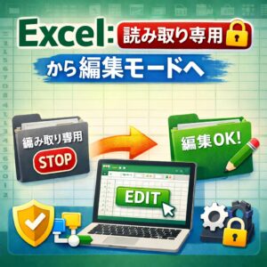 Excel：読み取り専用から編集モードへ素早く切り替える方法