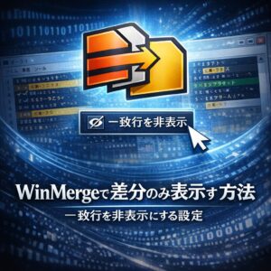 WinMergeで差分のみ表示する方法|一致行を非表示にする設定 WinMergeで差分のみ表示する方法|一致行を非表示にする設定