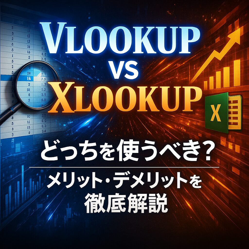 VLOOKUP XLOOKUP 違い｜どっちを使うべき？メリット・デメリットを徹底解説【Excel】