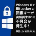 Windows 11でBitLockerの回復キーが突然要求される不具合が発生中!原因と対処法まとめ Windows 11でBitLockerの回復キーが突然要求される不具合が発生中!原因と対処法まとめ