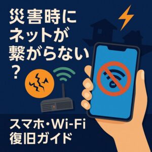 災害でネットが繋がらないときの対処法｜スマホ・Wi-Fi復旧ガイド