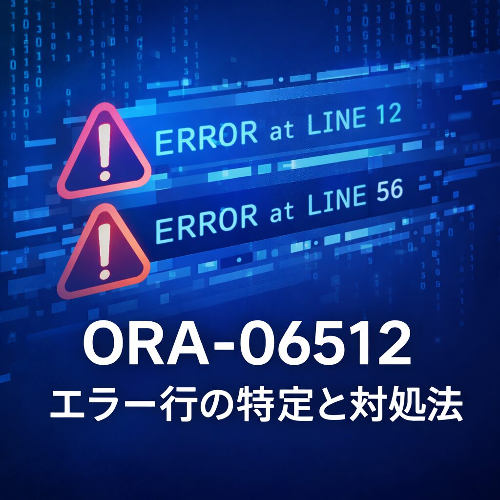 ORA-06512 が出たときの対処法｜エラー行の見つけ方と典型的な原因まとめ