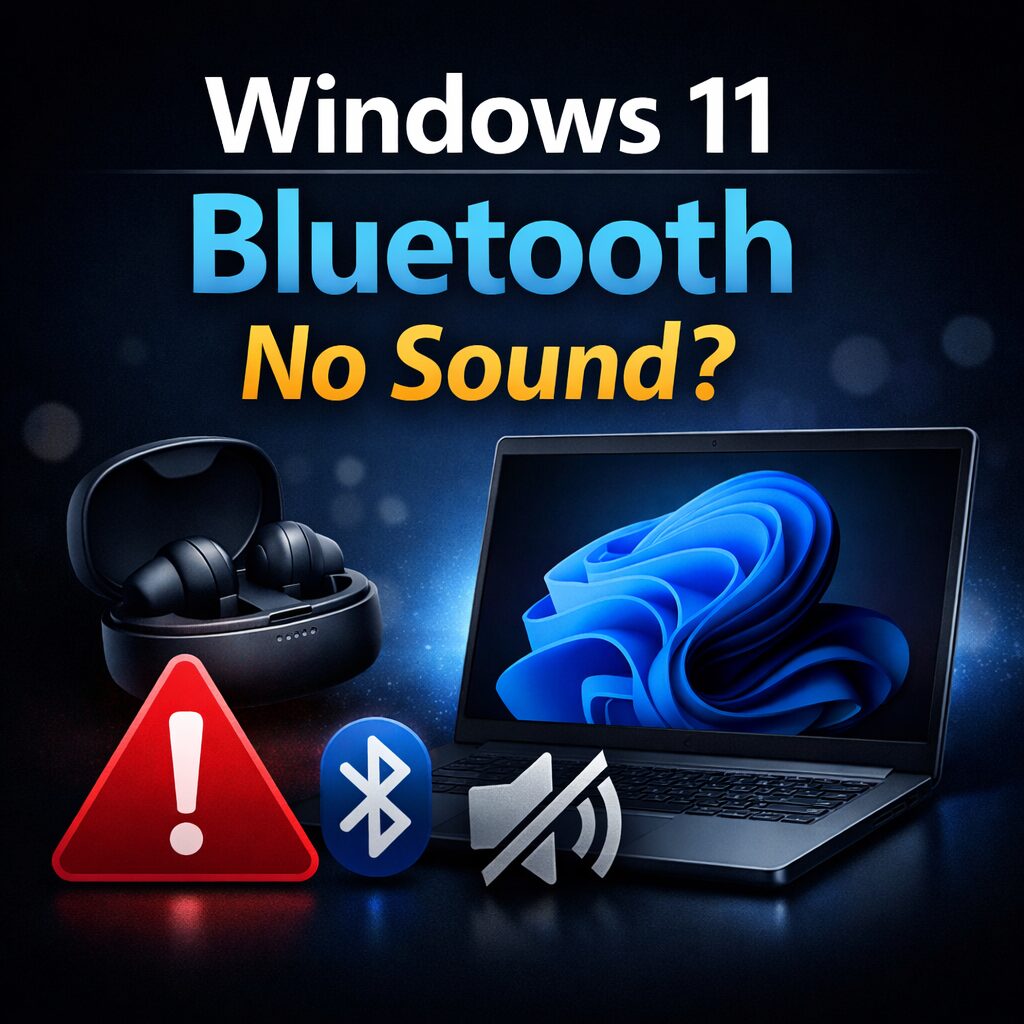 Windows11 Bluetoothイヤホンで音が出ない