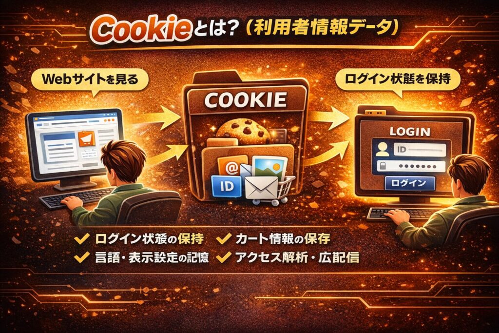 Cookieとは？（利用者情報データ）