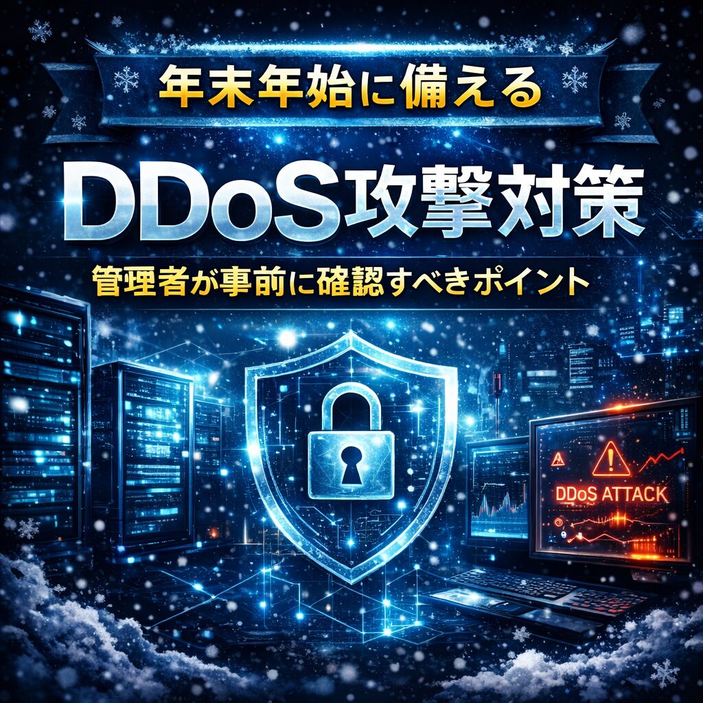 年末年始に備えるDDoS攻撃対策｜管理者が事前に確認すべきポイント