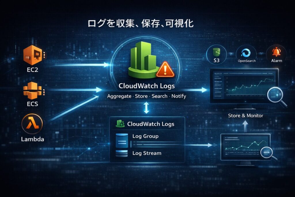 AWS CloudWatch Logs とは？基本の役割とできること