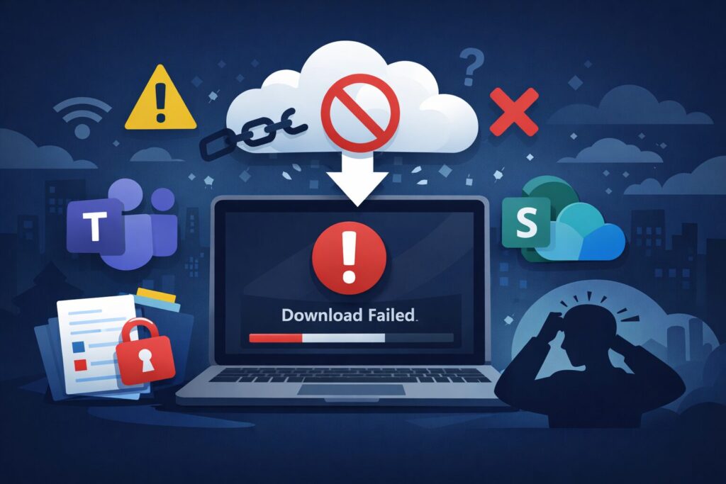 Teamsでファイルがダウンロードできない