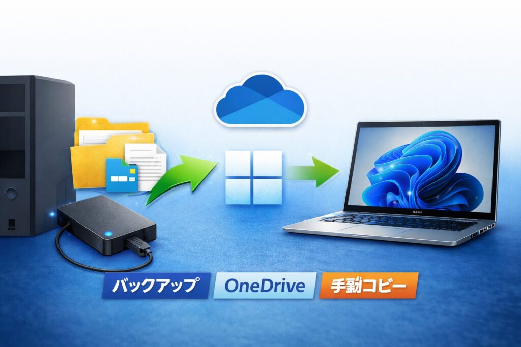 Windows11 PC買い替え時のデータ移行