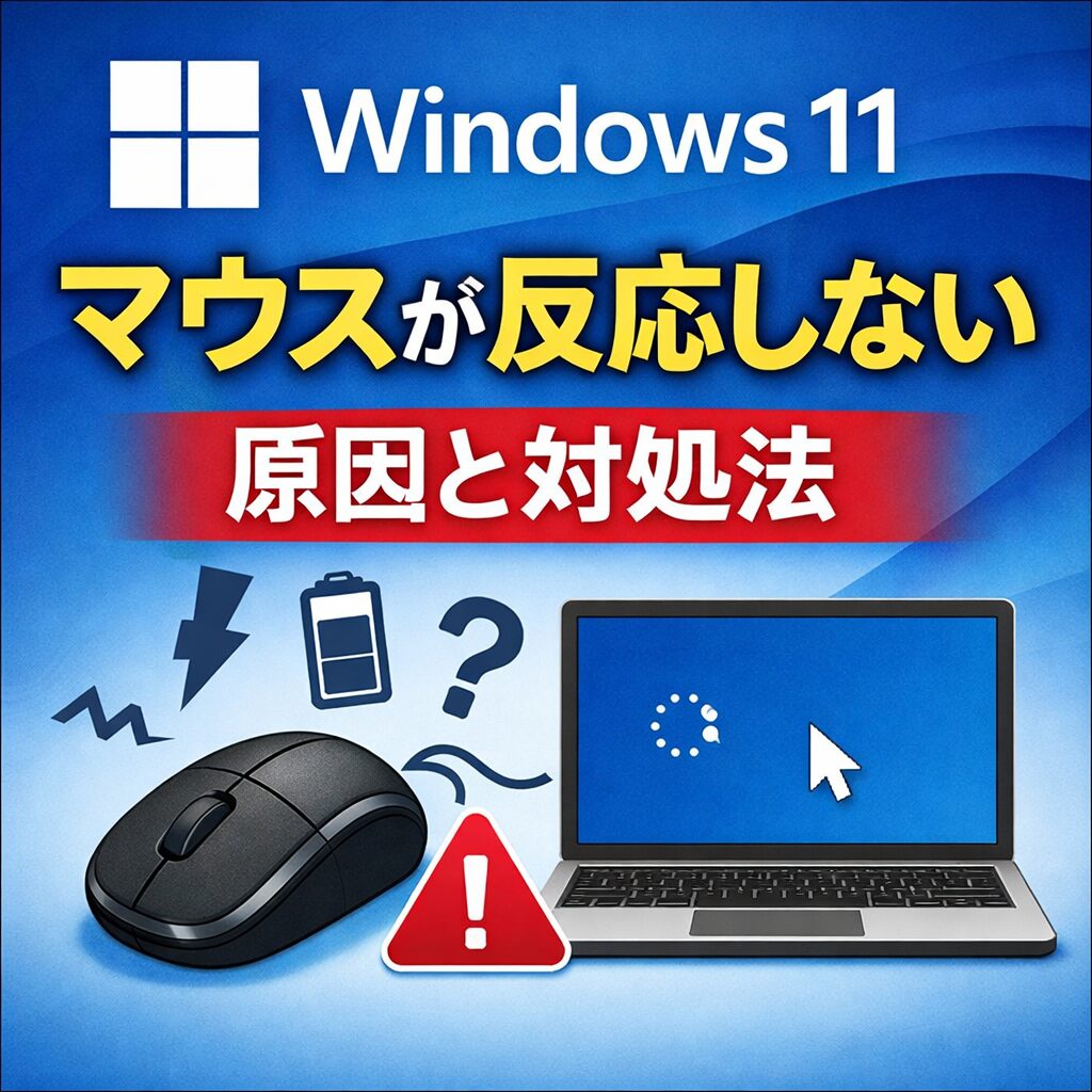 Windows11でマウスが反応しない原因と今すぐできる対処法まとめ