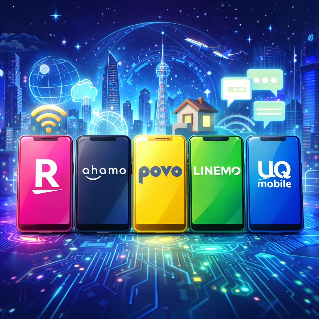格安SIM 比較 ｜ 楽天モバイル・ahamo・povo・LINEMO・UQモバイル どれがおすすめ？