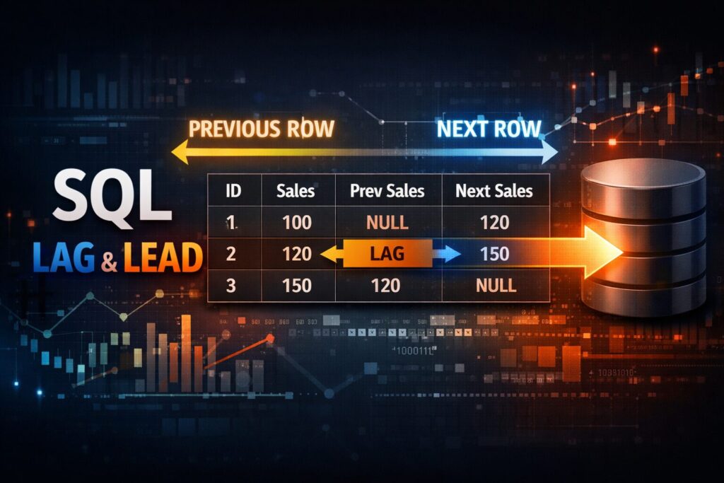 SQL：前の行の値、後の行の値を取得したい時は