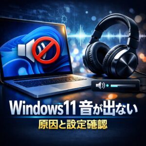 Windows11 音が出ない ｜ 原因と確認すべき設定リスト