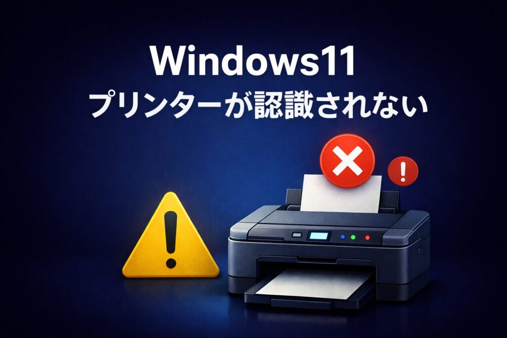 Windows11でプリンターが認識されない