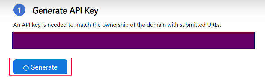Bing_IndexNow Generate API Key