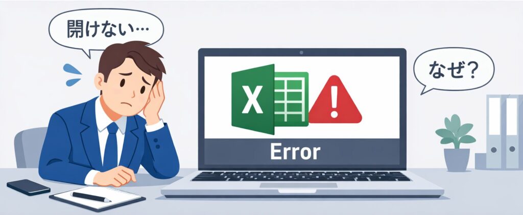 Excelファイルが開かずに困っている人