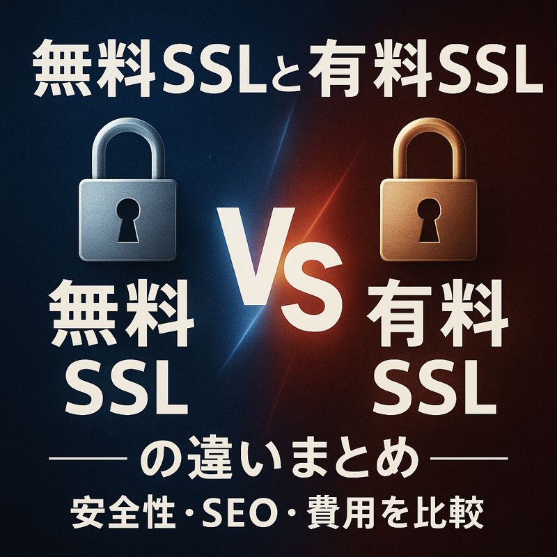 無料SSL 有料SSL 違い まとめ｜安全性・SEO・費用を比較