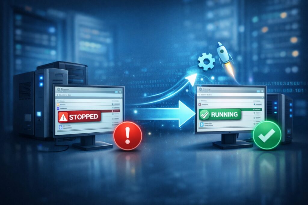 PowerShell_活用例② サービス監視の自動化
