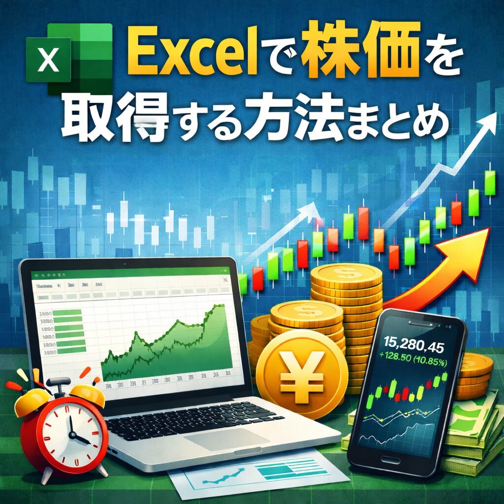 Excelで株価を取得する方法まとめ