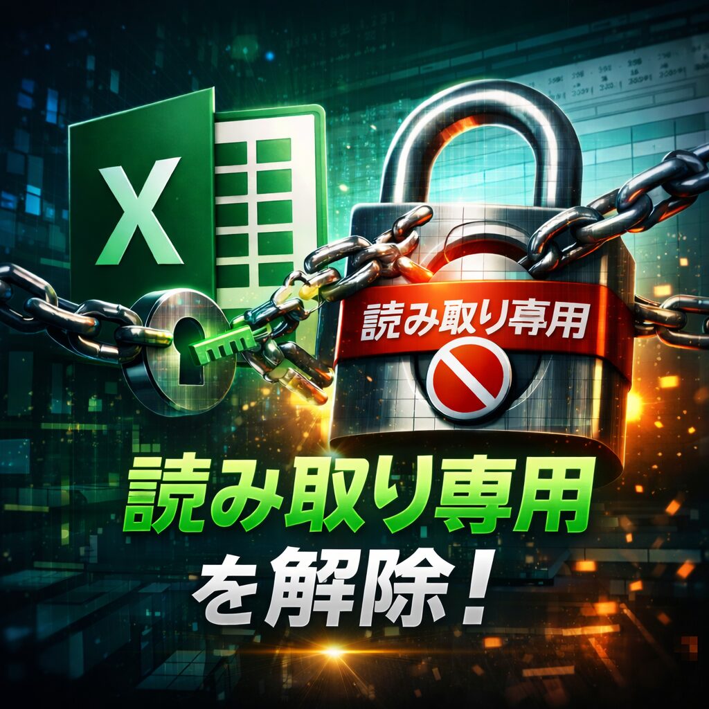 Excel：「読み取り専用で開く」状態から解除する方法まとめ