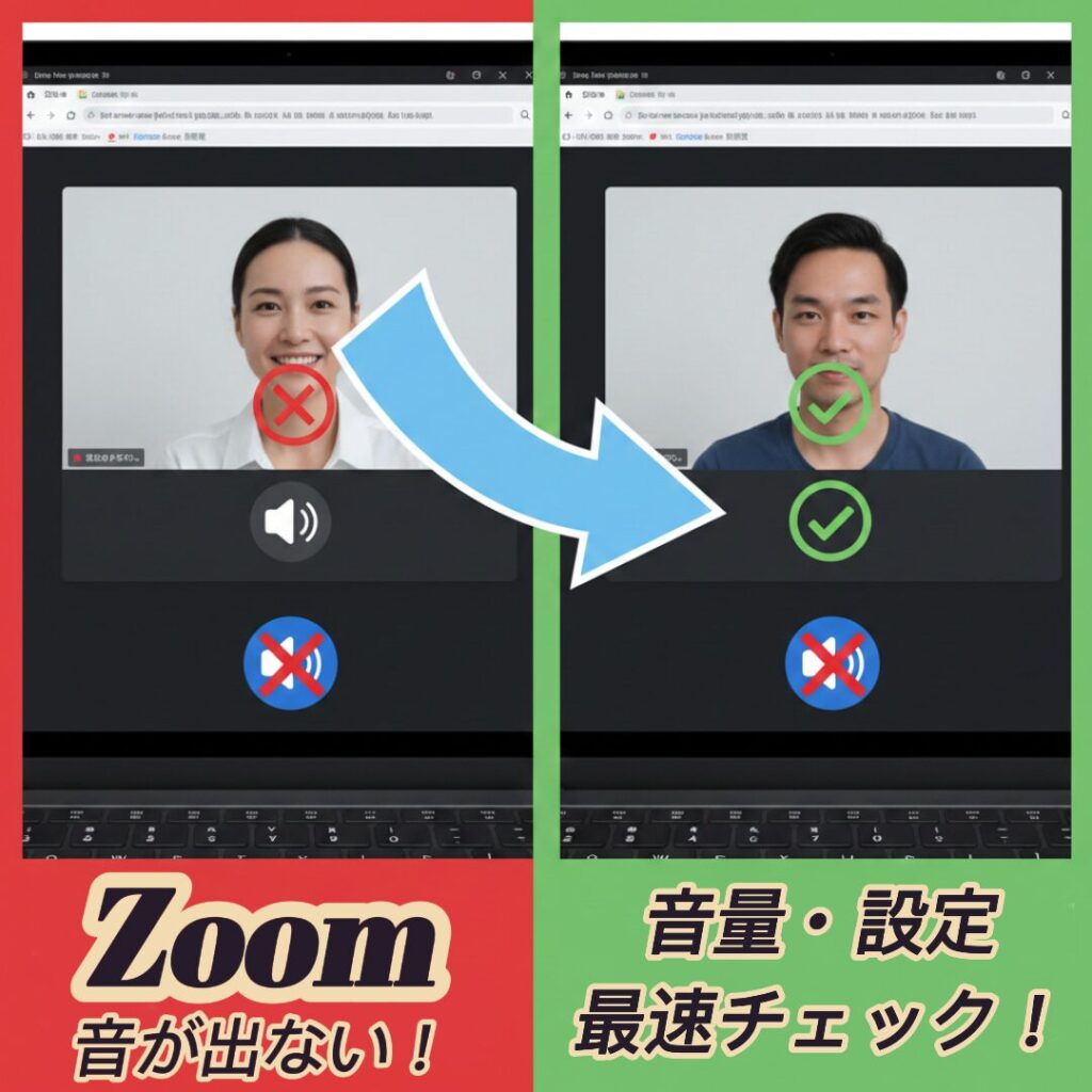 Zoom 音が出ない 聞こえない時の対処法｜音量・デバイス設定・権限チェック