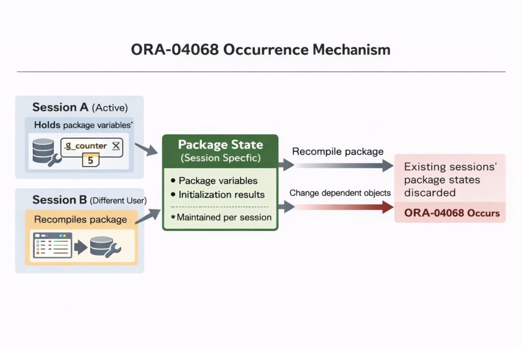 ORA-04068 が発生する仕組み