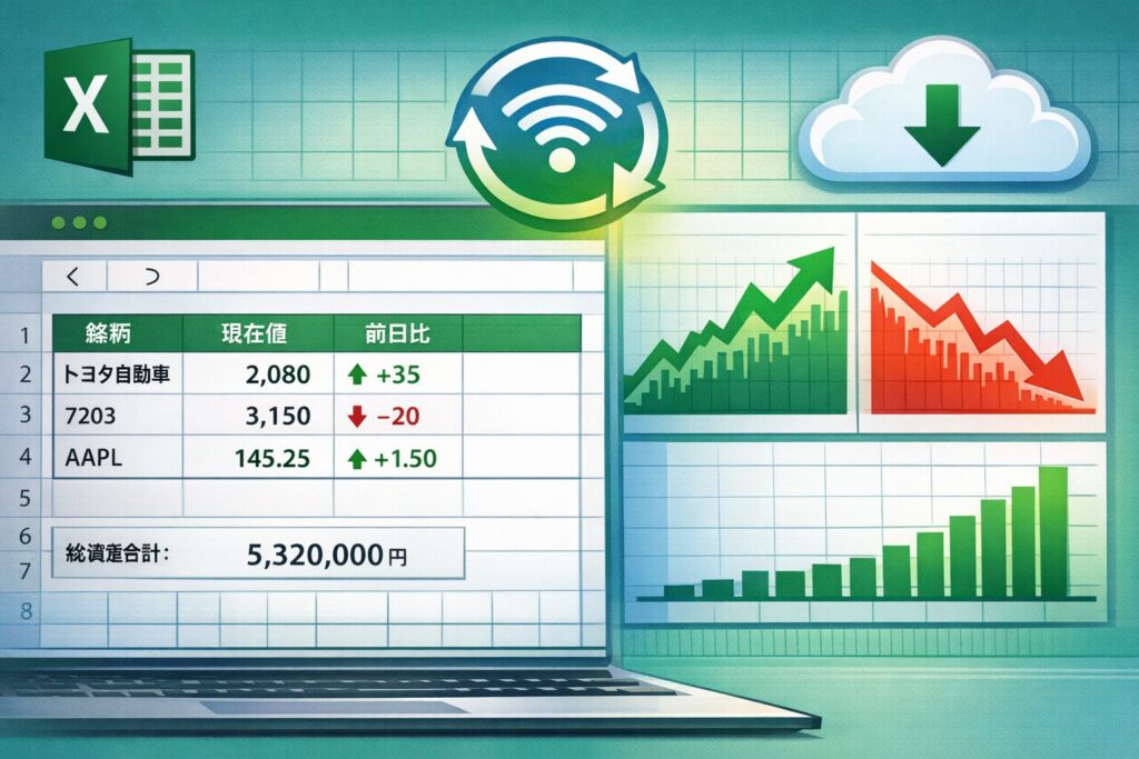 Excelで株価を取得する方法まとめ