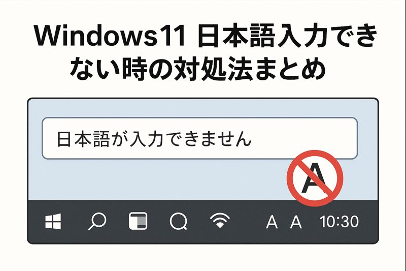 Windows11 日本語入力できない時の対処法まとめ