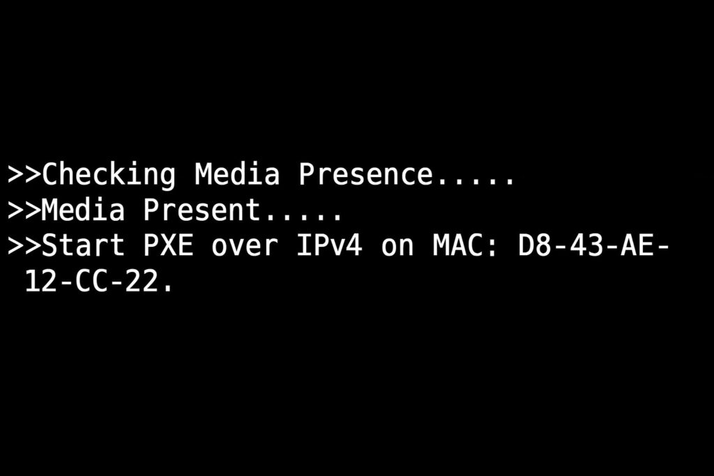 突然「 Start PXE over IPv4 」が出てOSが起動しない
