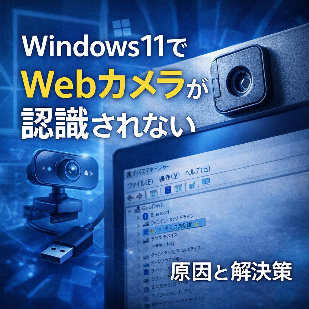 Windows11でWebカメラが認識されない原因と解決策
