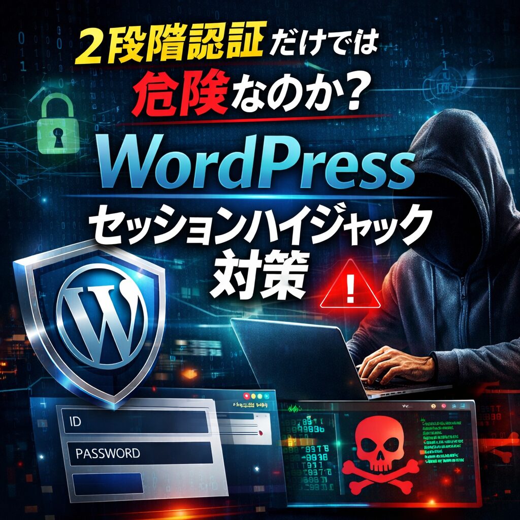2段階認証だけでは危険？WordPressでセッションハイジャックを防ぐための設定ポイント