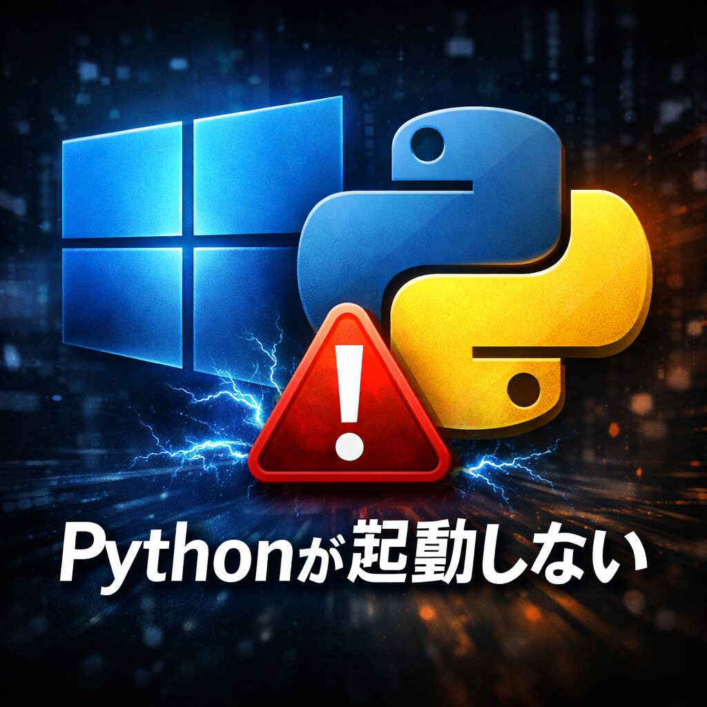 Python が起動しない｜Windowsで考えられる原因と対処法