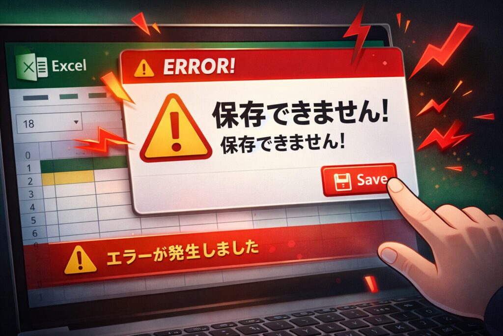 Excel:保存できないイラスト