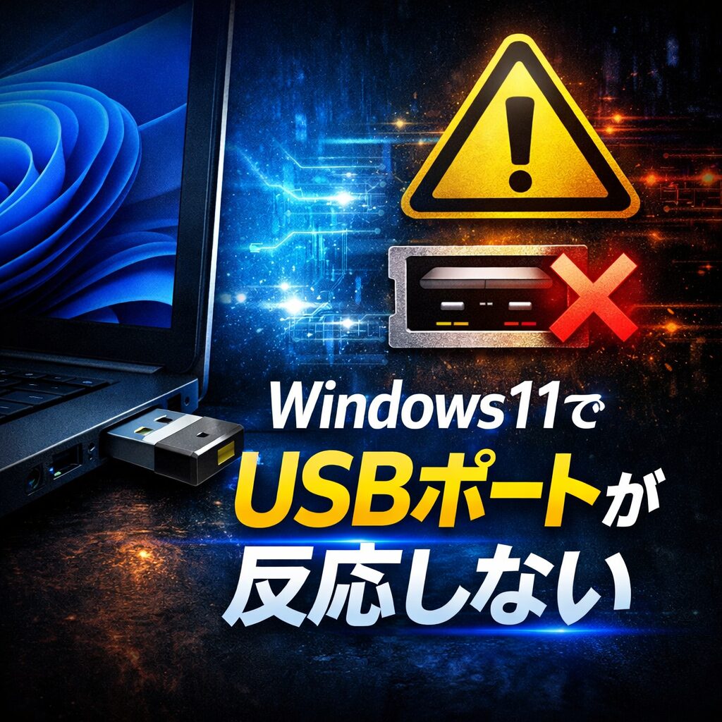 Windows11でUSBポートが反応しない時の確認ポイント