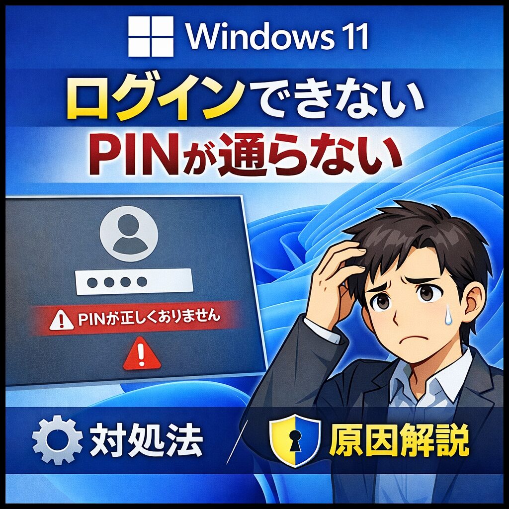 Windows 11でログインできない／PINが通らない原因と対処法