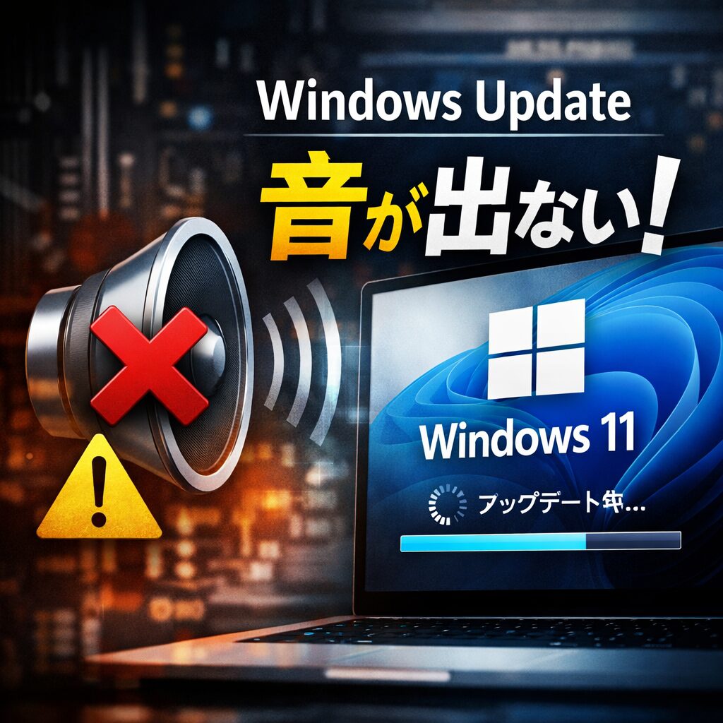 Windows Update後に音が出なくなった時の原因と対処法【Windows11】