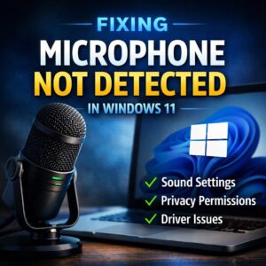 What to Check When Your Microphone Is Not Detected in Windows 11」