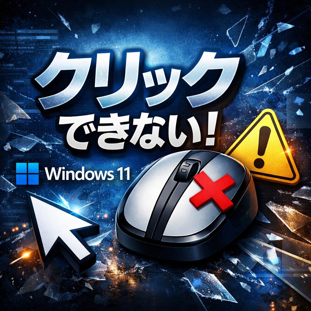 Windows 11でマウスポインターは動くがクリックできない原因
