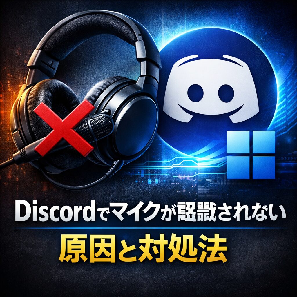 Discordでマイクが認識されない原因と対処法（Windows11）