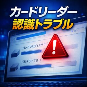 Windows11でカードリーダーが表示されない時に確認すべき設定