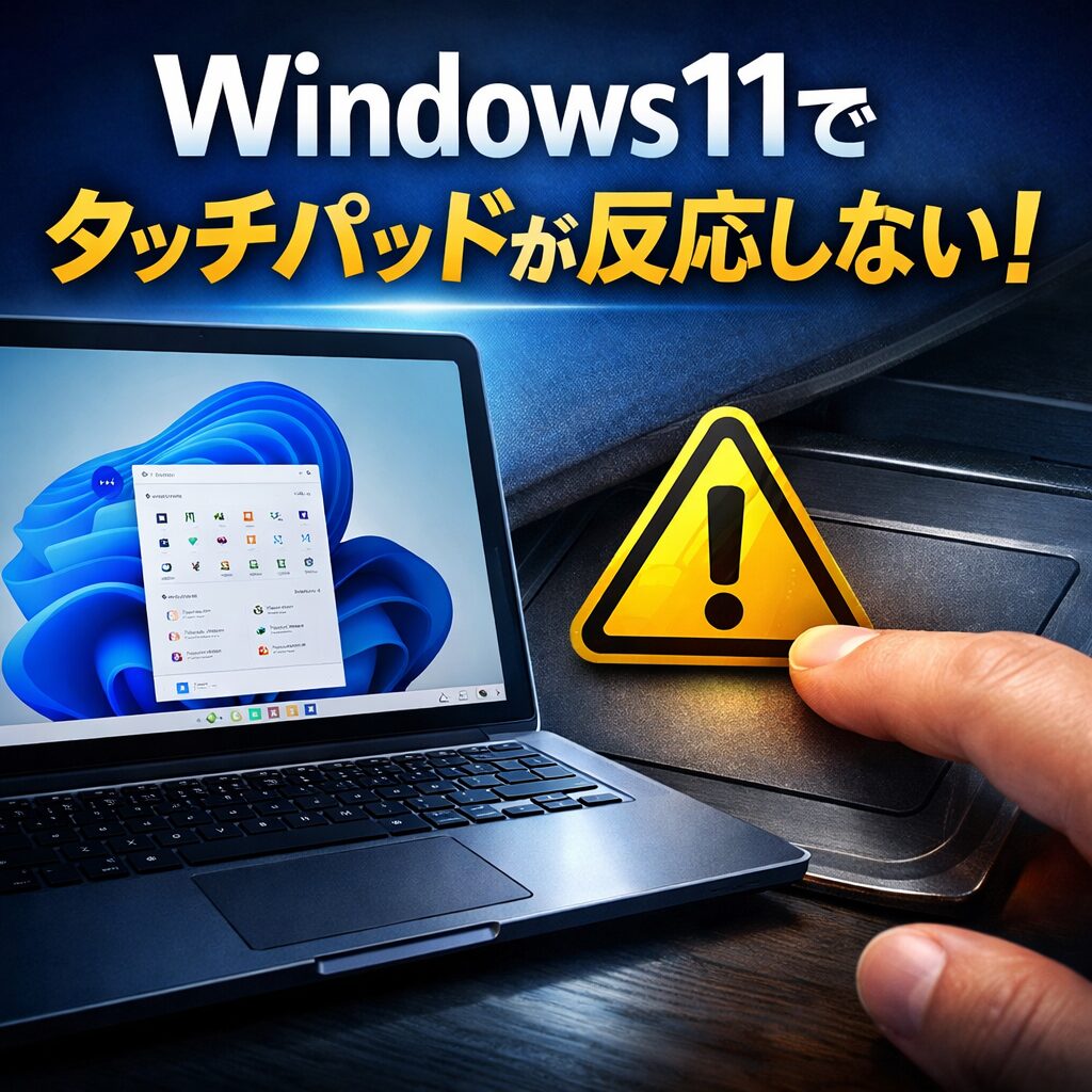 Windows11でタッチパッドが反応しない場合の対処法