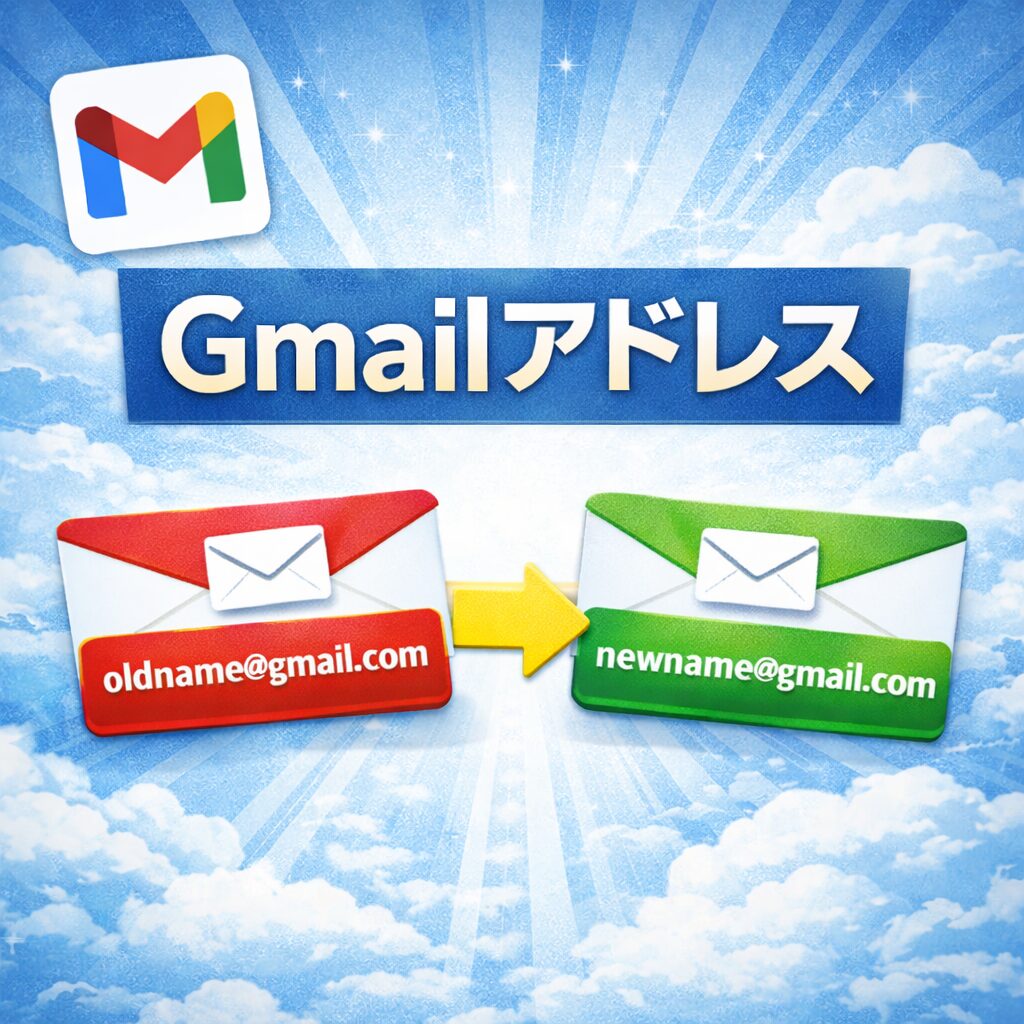 【朗報】Gmailのアドレス変更が可能に｜できること・できないこと