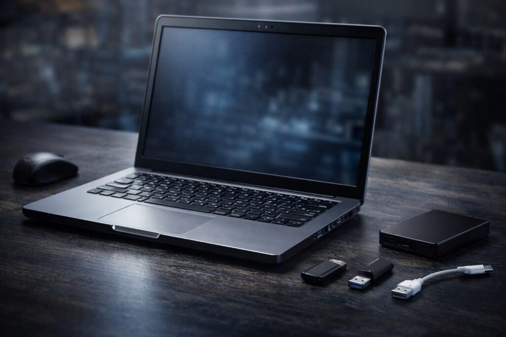 USB機器を外した状態のPC構成イメージ