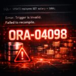 Oracle_ORA-04098｜トリガー無効またはエラーの発生原因と対処法