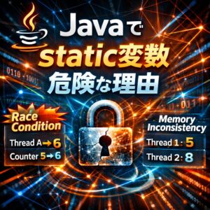 Java で static 変数をマルチスレッドで使うと危険な理由 Java で static 変数をマルチスレッドで使うと危険な理由