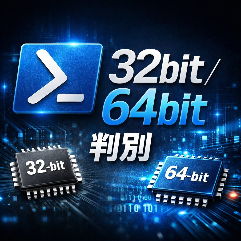 PowerShellで32bit ／ 64bitアプリを判別する方法
