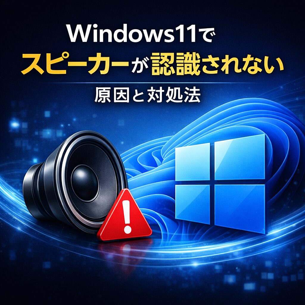 Windows11でスピーカーが認識されない原因と対処法