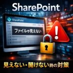 SharePoint ファイルが見えない・開けない時の確認ポイント