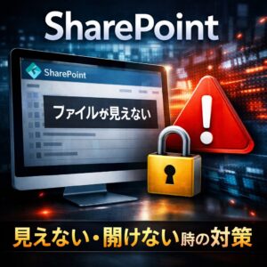 SharePoint ファイルが見えない・開けない時の確認ポイント