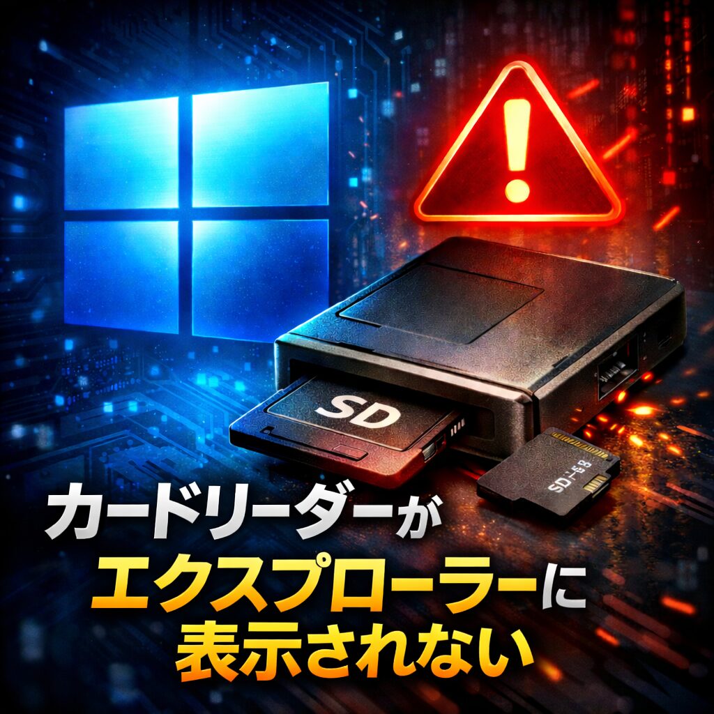 Windows 11でカードリーダーがエクスプローラーに表示されない理由