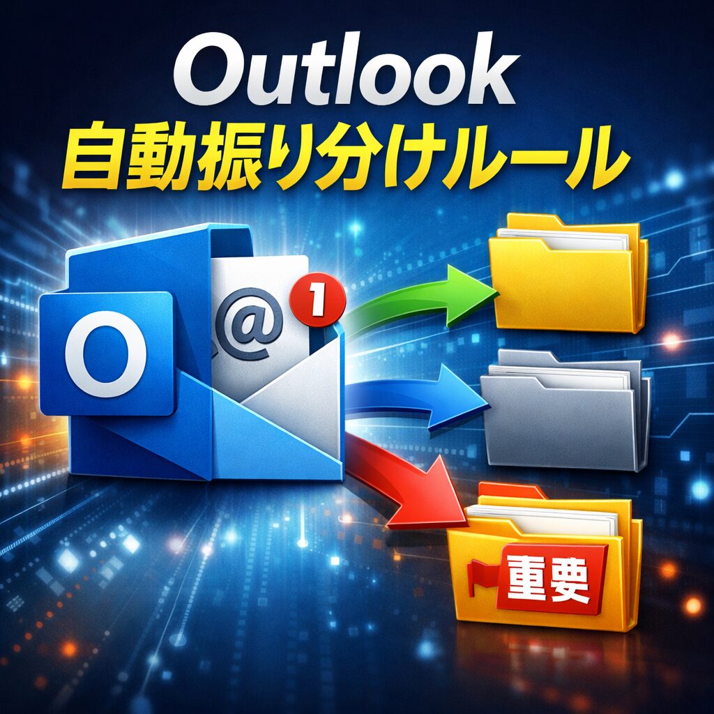 Outlookで自動振り分けルールを設定する方法